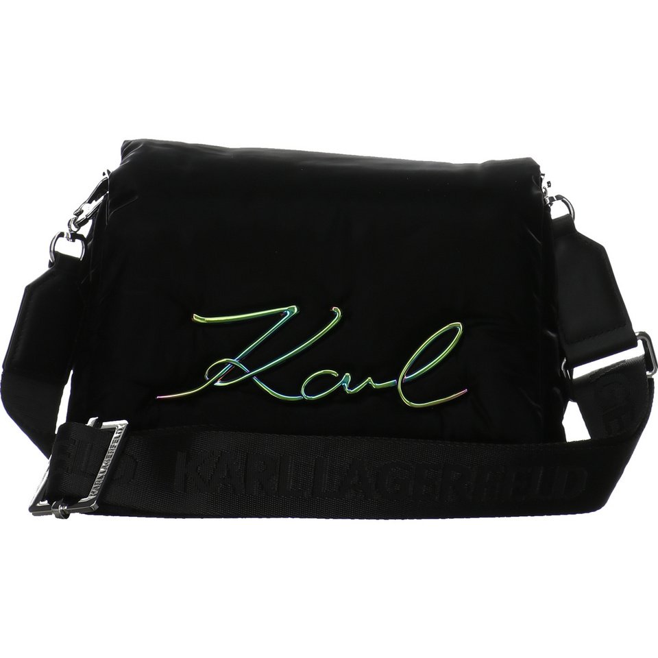 Damen Karl Lagerfeld Signature Soft Schultertasche in schwarz (065004023591 ) bestellen